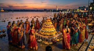 Bathukamma flower pyramid festival celebrations in Telangana