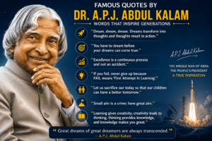 Famous quotes by Dr. A.P.J. Abdul Kalam AI illustration