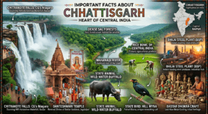 Important facts and highlights of Chhattisgarh infographic
