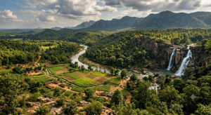 Natural landscape of the Chota Nagpur Plateau and forests of Jharkhand.