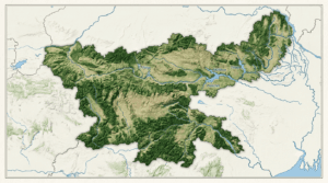 Major rivers of Jharkhand including Damodar, Subarnarekha and Barakar.