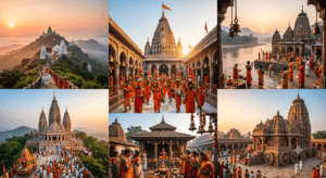 Baidyanath Temple, Parasnath Hill and famous religious places in Jharkhand.