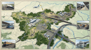 Airports, railways, highways and road transport network of Jharkhand.