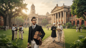Young Subhas Chandra Bose at Presidency College in Calcutta during his student years