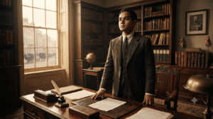 Subhas Chandra Bose submitting his resignation from the Indian Civil Service in 1921