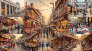 Chandni Chowk, Connaught Place, Dilli Haat, Khan Market, Janpath, Sarojini Nagar, and Select Citywalk shopping destinations in Delhi.