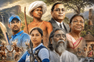 Birsa Munda, MS Dhoni, Deepika Kumari and other notable personalities from Jharkhand.