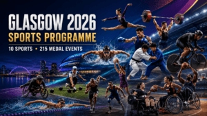 Athletes representing the sports and integrated Para sports at Glasgow 2026