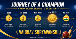 Vaibhav Suryavanshi Career Timeline 2023 to 2026 Bihar to IPL