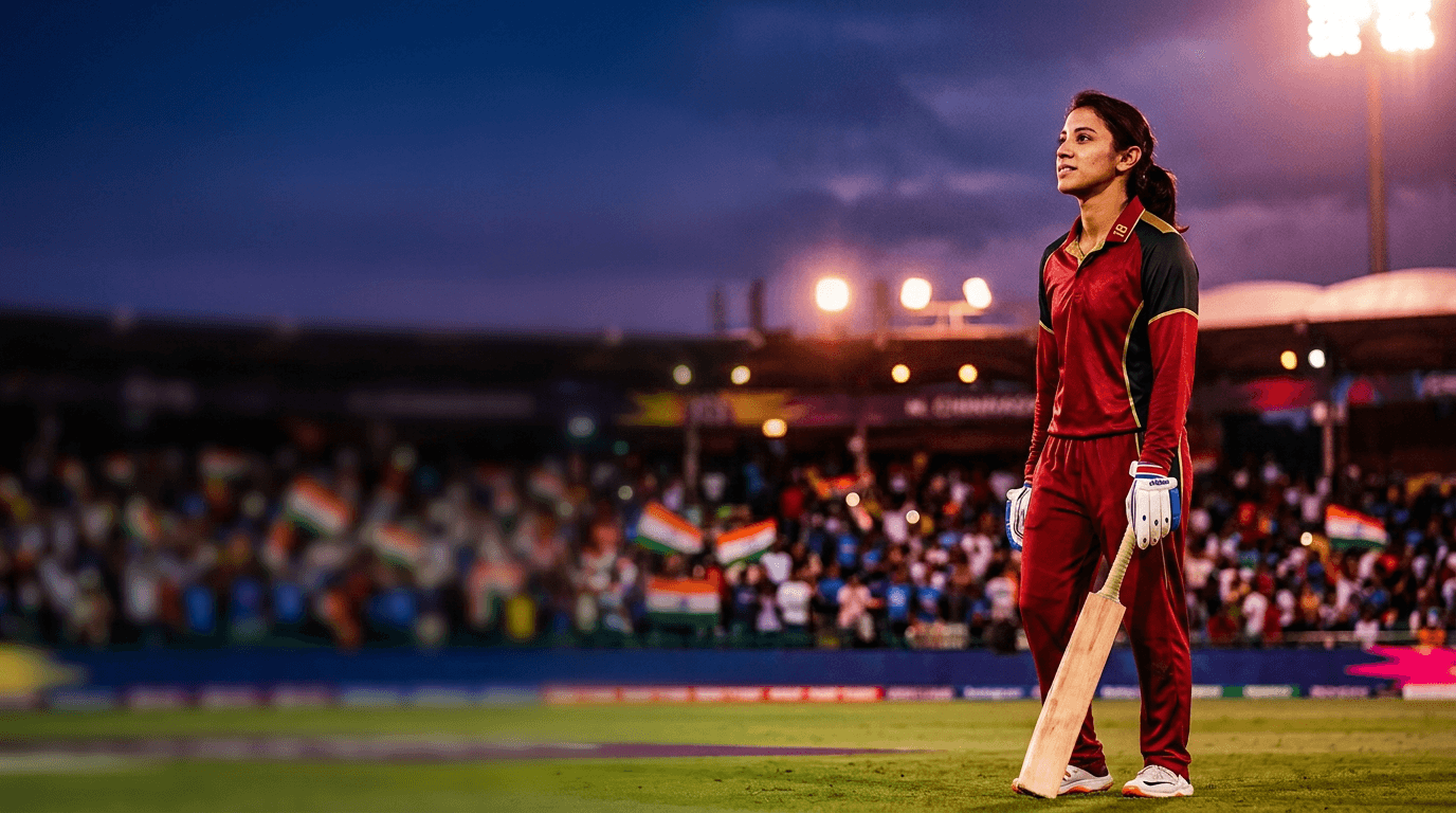 Smriti Mandhana, India's record-breaking left-handed opening batter